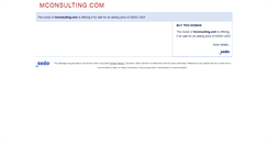 Desktop Screenshot of mconsulting.com