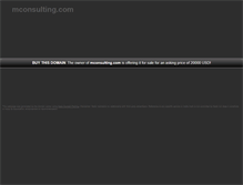 Tablet Screenshot of mconsulting.com